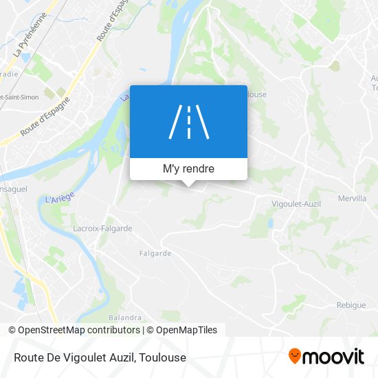 Route De Vigoulet Auzil plan