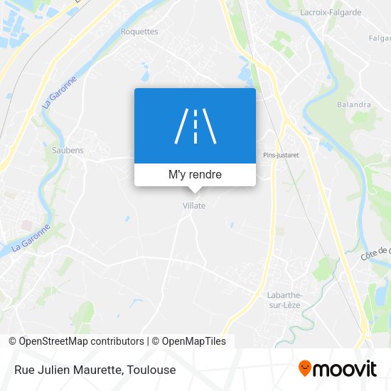 Rue Julien Maurette plan