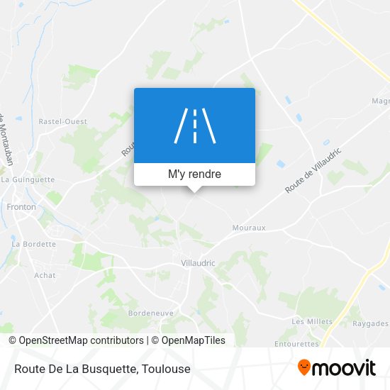 Route De La Busquette plan