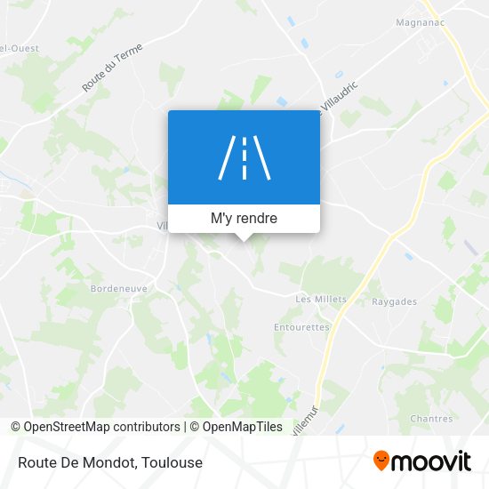 Route De Mondot plan