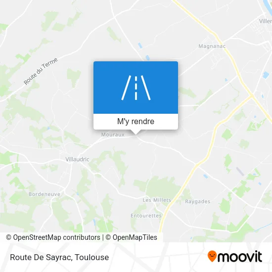 Route De Sayrac plan