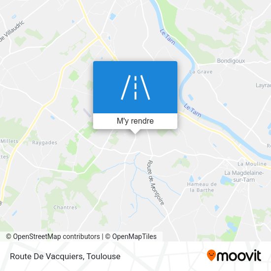 Route De Vacquiers plan