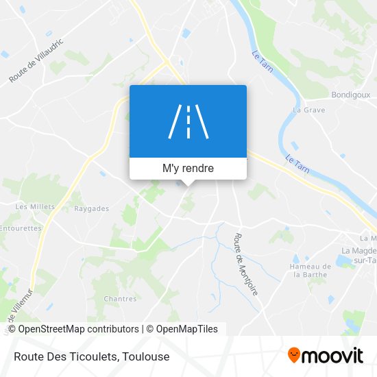 Route Des Ticoulets plan