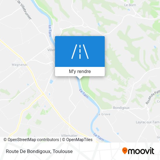 Route De Bondigoux plan