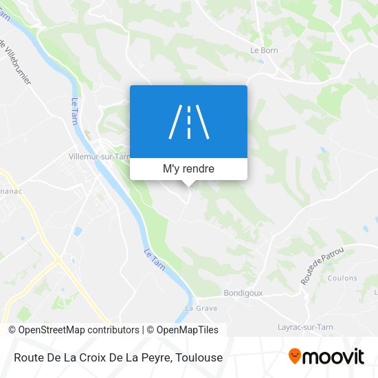Route De La Croix De La Peyre plan