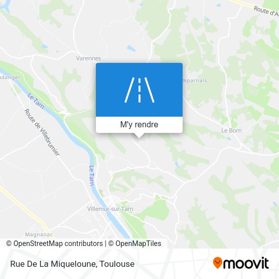 Rue De La Miqueloune plan