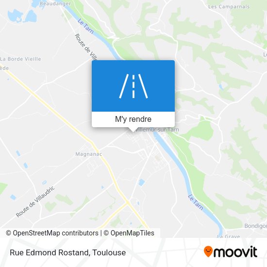 Rue Edmond Rostand plan