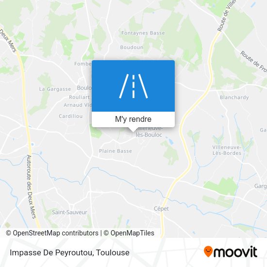 Impasse De Peyroutou plan