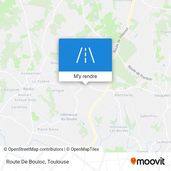 Route De Bouloc plan