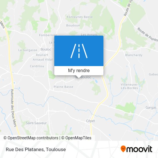Rue Des Platanes plan