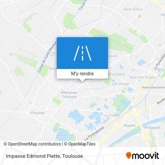 Impasse Edmond Piette plan