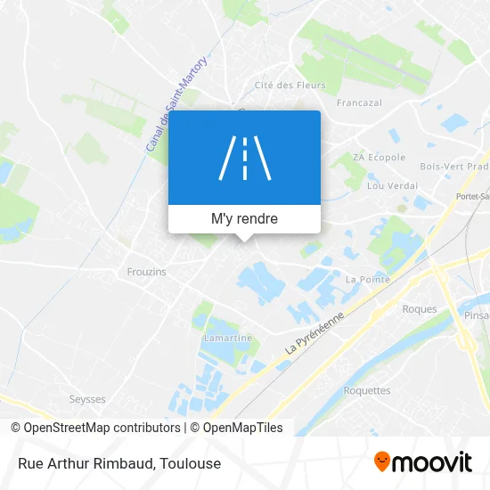 Rue Arthur Rimbaud plan