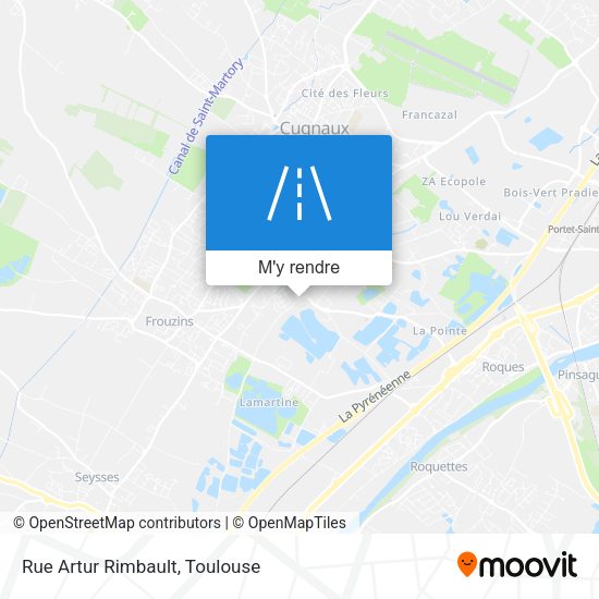 Rue Artur Rimbault plan