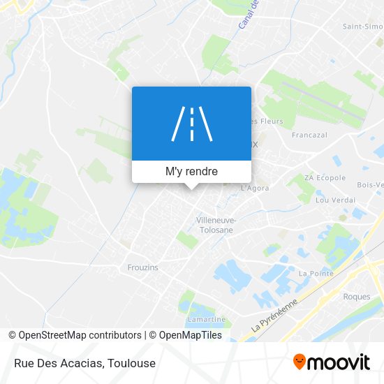 Rue Des Acacias plan