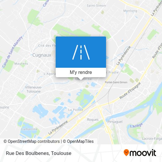 Rue Des Boulbenes plan