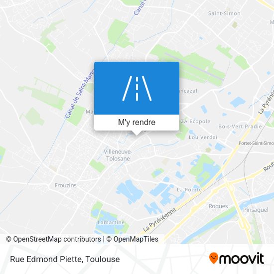 Rue Edmond Piette plan