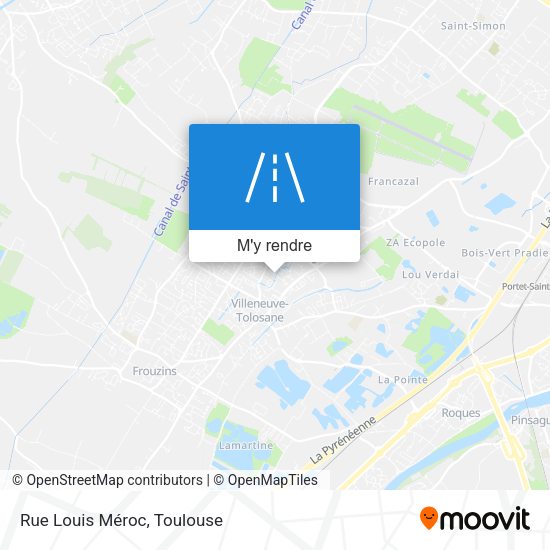 Rue Louis Méroc plan