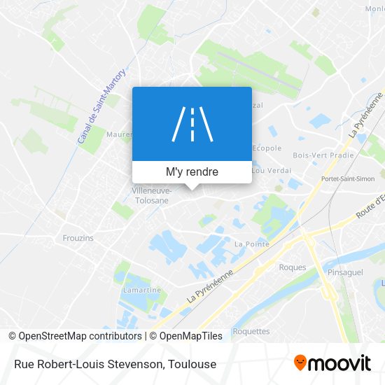 Rue Robert-Louis Stevenson plan