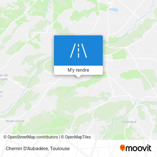 Chemin D'Aubadère plan