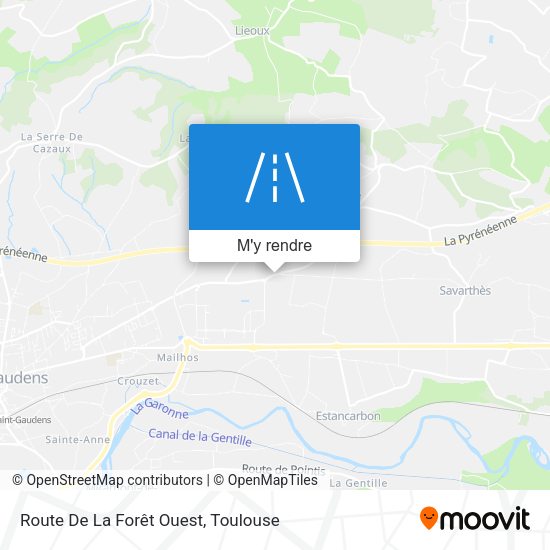 Route De La Forêt Ouest plan