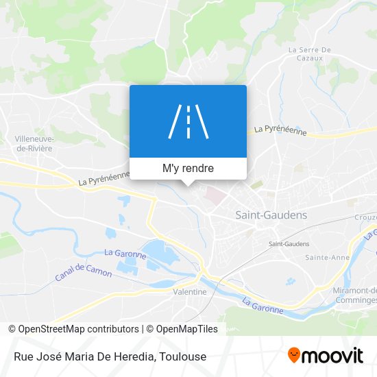 Rue José Maria De Heredia plan