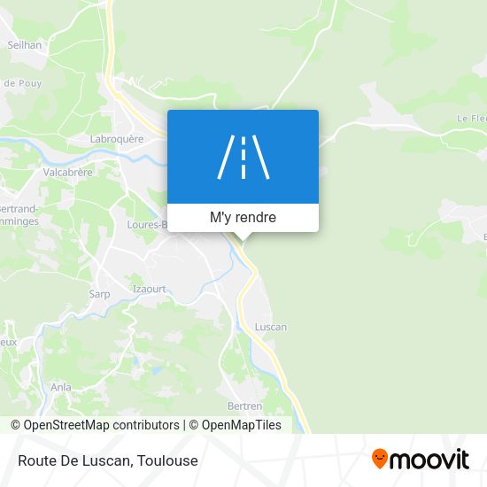 Route De Luscan plan