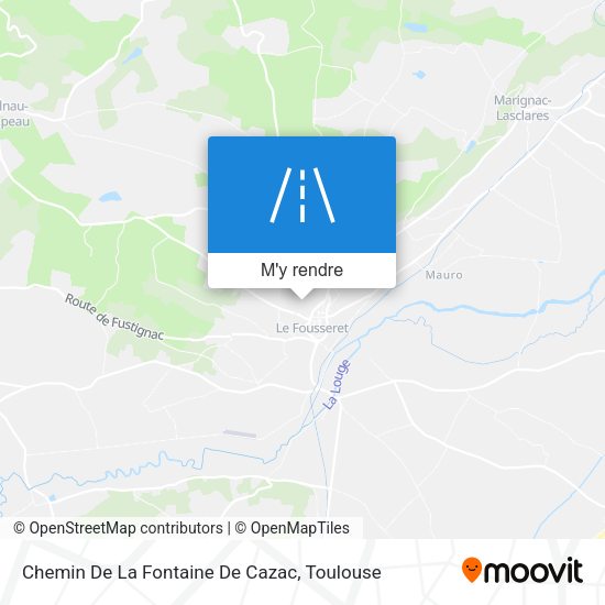 Chemin De La Fontaine De Cazac plan