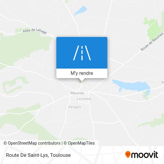 Route De Saint-Lys plan