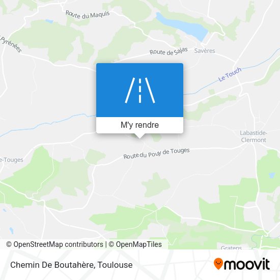 Chemin De Boutahère plan