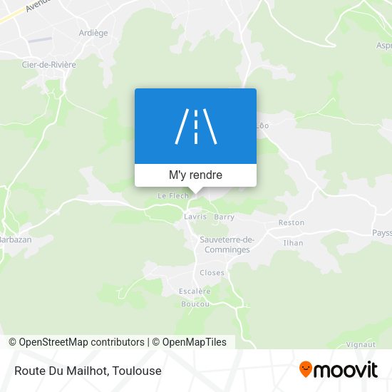 Route Du Mailhot plan