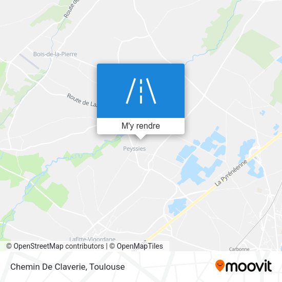 Chemin De Claverie plan