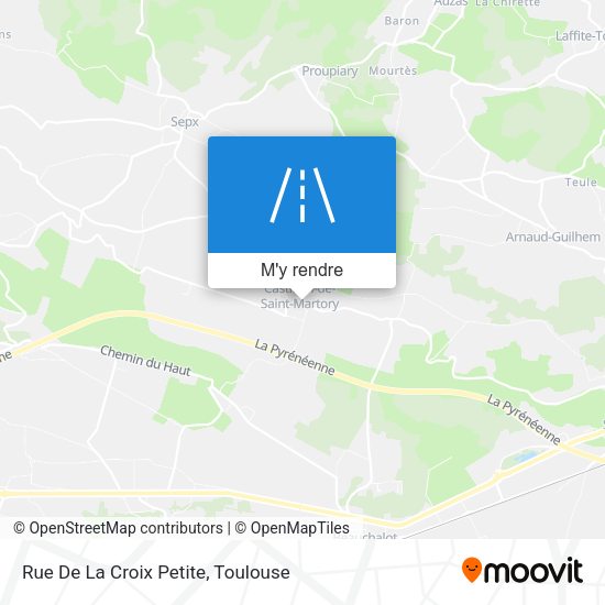 Rue De La Croix Petite plan