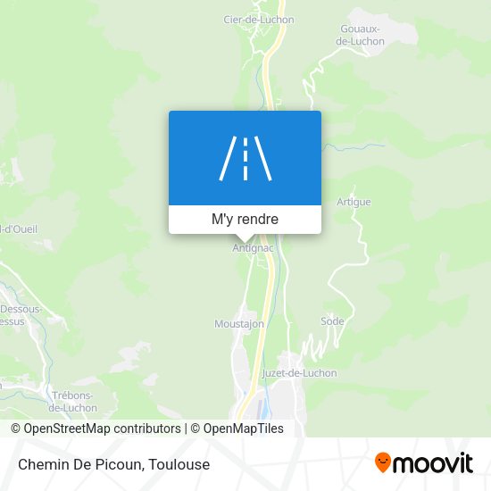 Chemin De Picoun plan