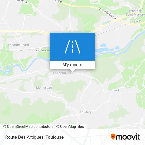 Route Des Artigues plan