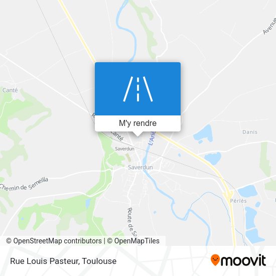 Rue Louis Pasteur plan