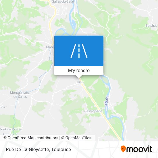 Rue De La Gleysette plan
