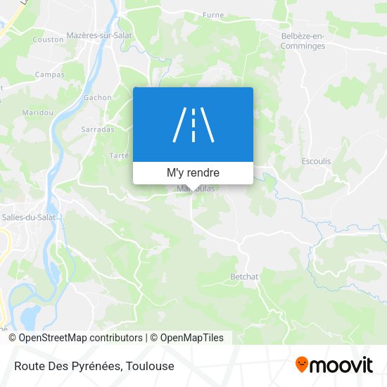 Route Des Pyrénées plan