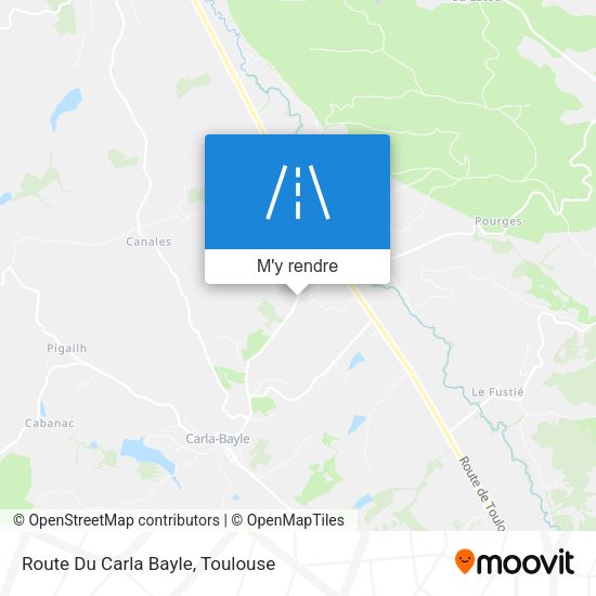 Route Du Carla Bayle plan