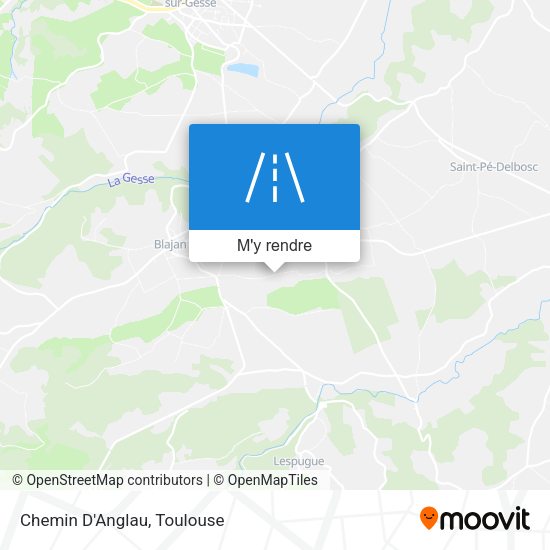 Chemin D'Anglau plan