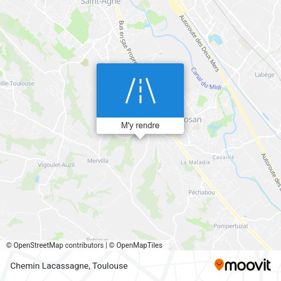 Chemin Lacassagne plan