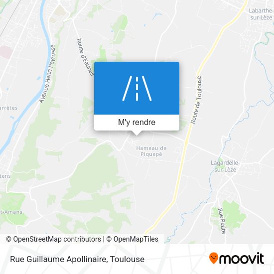 Rue Guillaume Apollinaire plan