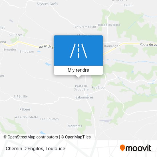 Chemin D'Engilos plan