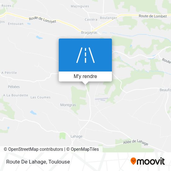 Route De Lahage plan
