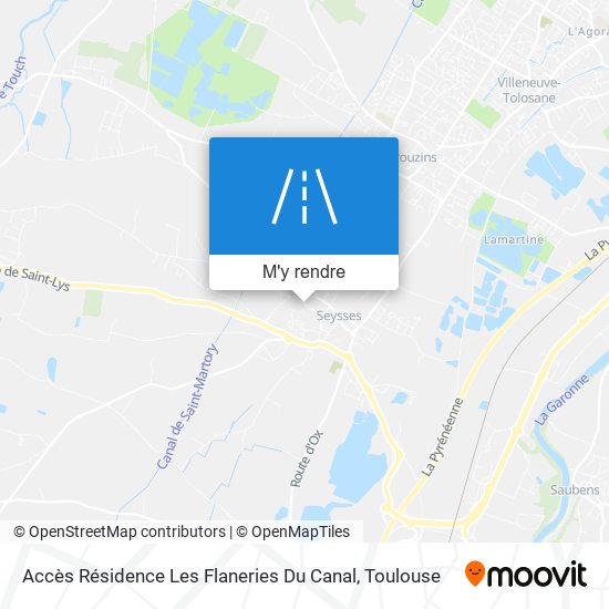 Accès Résidence Les Flaneries Du Canal plan