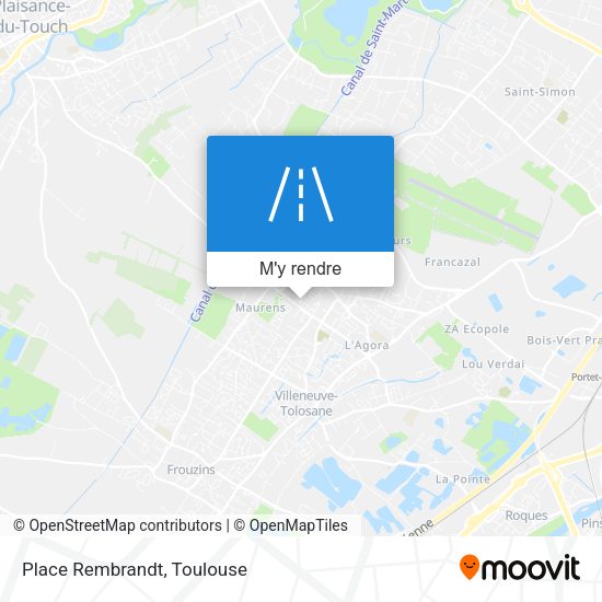 Place Rembrandt plan