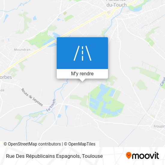 Rue Des Républicains Espagnols plan