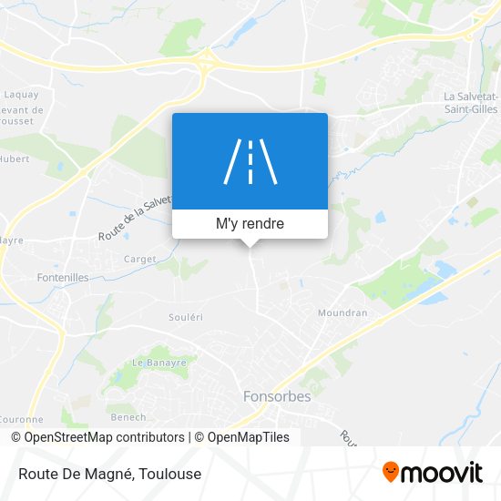 Route De Magné plan