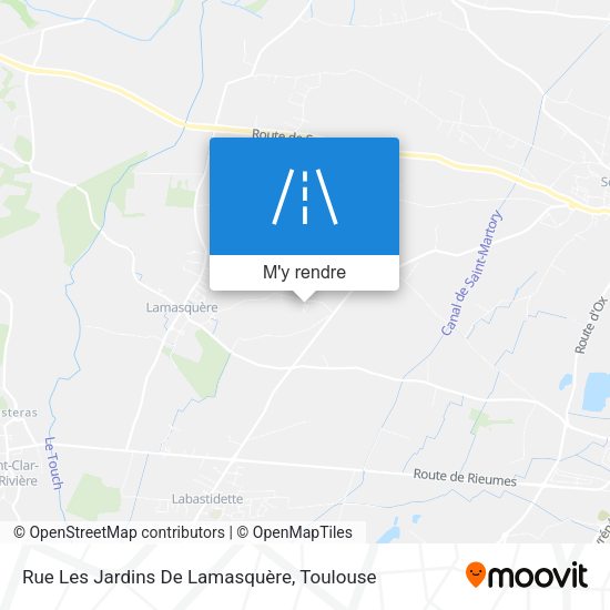 Rue Les Jardins De Lamasquère plan
