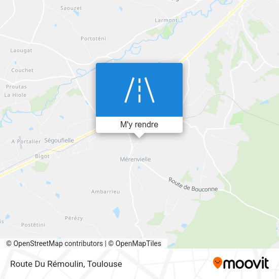 Route Du Rémoulin plan