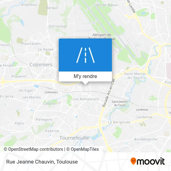 Rue Jeanne Chauvin plan